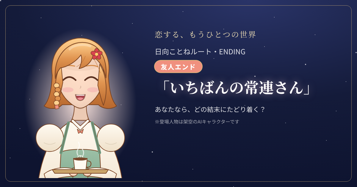 日向ことねルートの結末「いちばんの常連さん」
